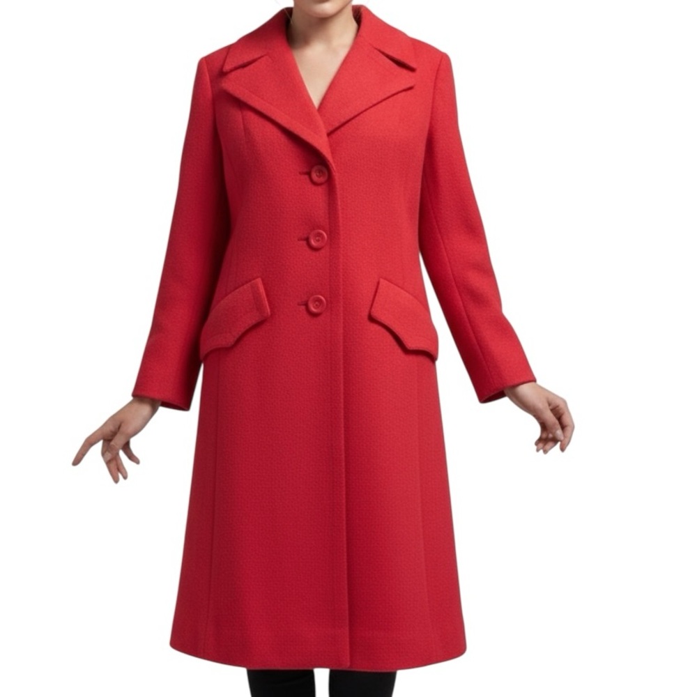 Impeccable Vintage Condition! Red Women's Coat Fully Lined